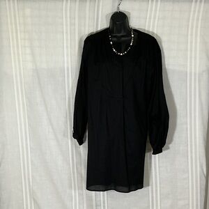 Banana Republic Black Top with Subtle Embroidery